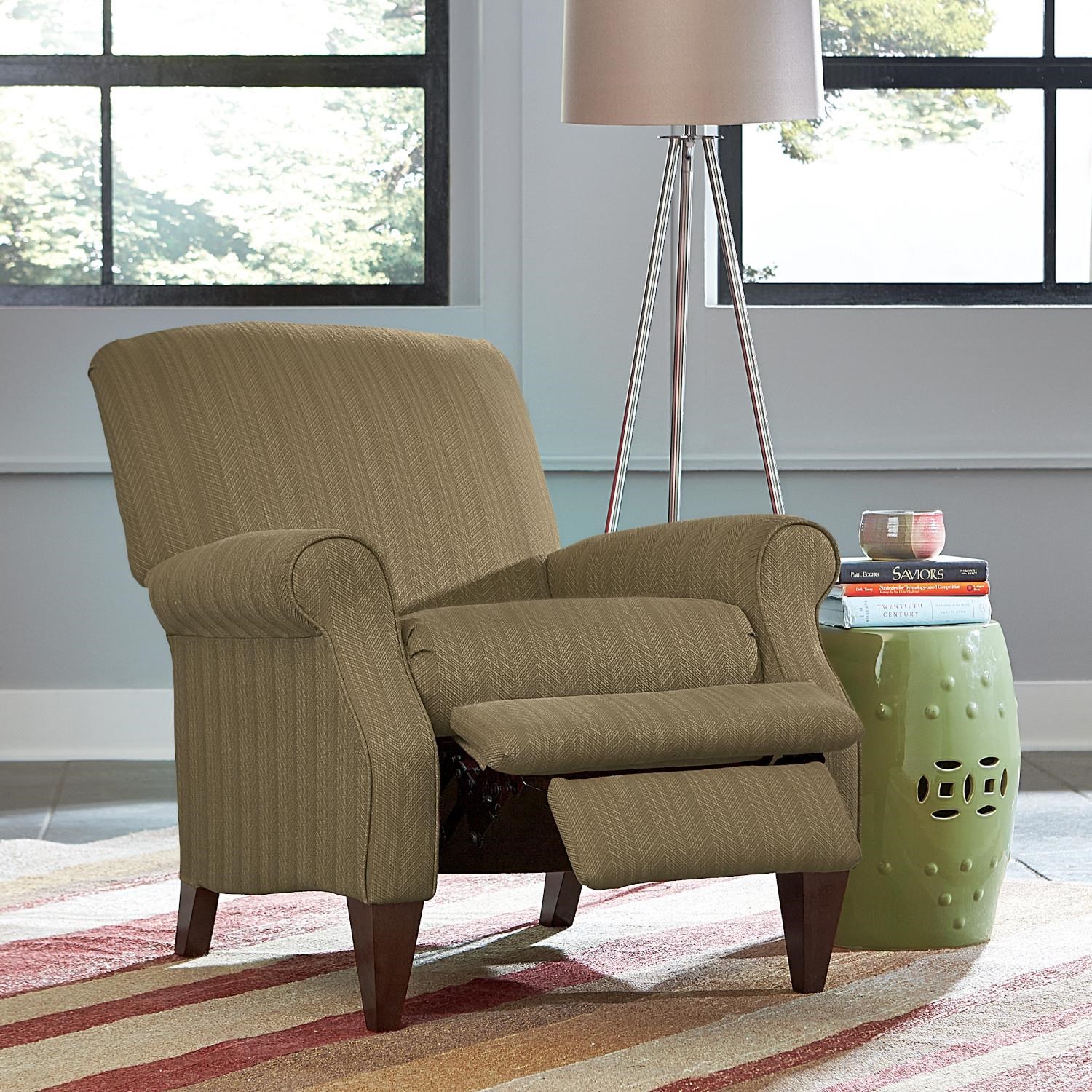 Charlotte high store leg reclining chair